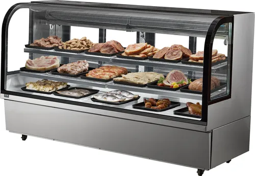 VEVOR Kühlvitrine 901L 4-stöckig LED - Kühlschränke mit herausragender Isolierung und multifunktionalem Steuerungssystem, ideal für Bäckereien und Gastronomie. Großzügige Kapazität von 901L und energieeffizient.