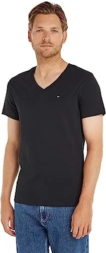 Tommy Jeans Herren Tjm Original Jersey V Neck Tee - T-Shirts für Herren, aus 100% Baumwolle, angenehm im Tragekomfort und ideal für Lounge-Looks oder als Unterhemd.