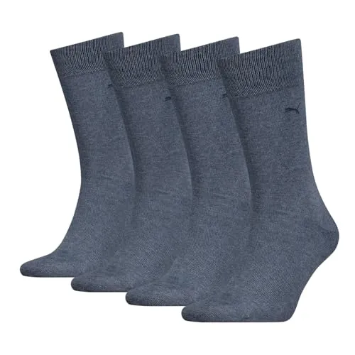 PUMA Herren Business Socken Strümpfe Classic Socks 2 Paar, Farbe:Blau, Größe:39-42, Artikel:-460 denim blue