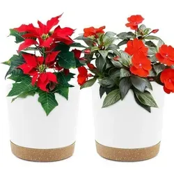 Bumentöpfe 2er Set 16,5 cm mit Entwässerungslöchern - Stylisches 2er Set Bumentöpfe in Weiß, Durchmesser 16,5 cm. Ideal für Zimmerpflanzen mit Entwässerungslöchern für optimales Wassermanagement. Perfekt für jede Einrichtung und sorgt für ein harmonisches Pflanzenarrangement.