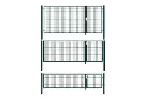 Aileenstore Gartentor Border, Breite 350 cm, Höhe 80 cm, anpassbar, Grün