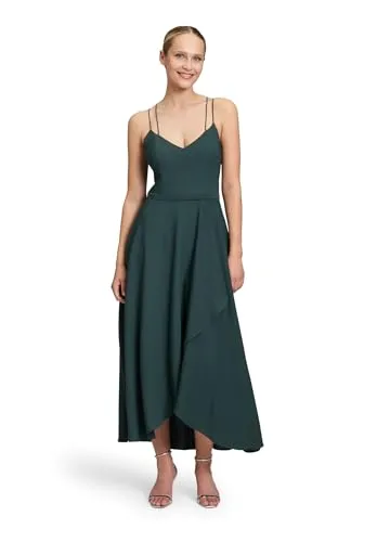 Vera Mont Damen Abendkleid mit Volant in grau von Vera Mont