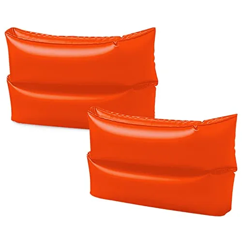 Intex 59642EU - Breite aufblasbare Schwimmflügel Orange, Vinyl, Orange, 25x17 cm