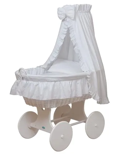 Waldin Stubenwagen-Set XXL in weiß von Waldin