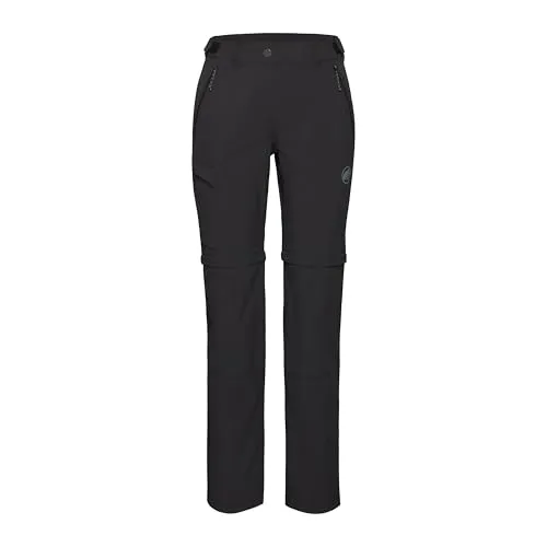 Mammut Runbold IV Zip Off Pants Women black (0001) 46 short - Wanderhosen für Damen, vielseitig und wandelbar dank Zip-Off-Funktion. Strapazierfähiges, atmungsaktives Material sorgt für Komfort und optimalen Schutz bei Sonne und wechselndem Wetter.
