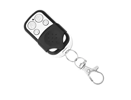 Universal-Fernbedienung für Garage und automatisches Tor mit 4 Tasten, Feste Frequenz 433,92 MHz, Batterien im Lieferumfang enthalten