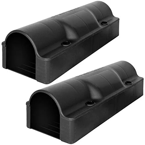 2X Köderstation Ratten Set Köderbox Rohr Garten Mausfalle Mäuse Rattenköderbox Box Rattenköderstation Rattenfalle Kinder- Haustiersicher Koederbox Petigi