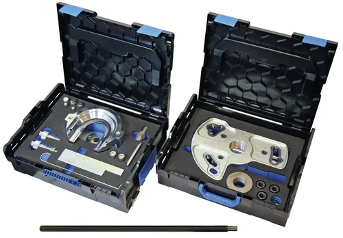 Gedore Montagewerkzeugsatz Radnabe/Radlager KL-0041-521 K - Hochwertiger Montagewerkzeugsatz für Radnaben und Radlager, ideal für präzise Arbeiten in der Kfz-Wartung. Robuste Verarbeitung für langlebige Nutzung.