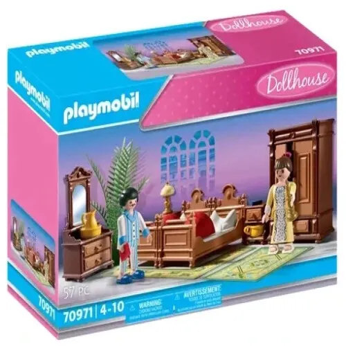 Playmobil Dollhouse Schlafzimmer 70971 - Puppenhaus-Zubehör mit detailgetreuem Schlafzimmer-Set für kreatives Spielen und fantasievolle Geschichten.
