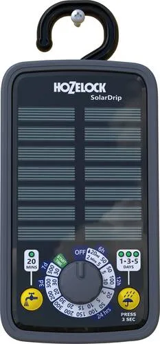 Hozelock 100-101-033 Blumenkastenbewässerung - Bewässerungssystem für Pflanzen, mechanischer Regler für präzise Zeitsteuerung von 5 bis 120 Minuten, ideal für stressfreies Gießen im Garten.