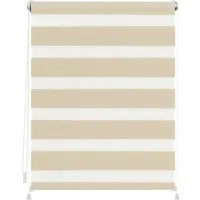 Lichtblick Duo-Rollo Klemmfix 120 x 150 cm (Creme) - Blickdicht und ohne Bohren - Doppelrollo mit innovativer Klemmträgermontage, ideal für Mietwohnungen. Individuelle Lichtdosierung durch transparente und blickdichte Streifen.