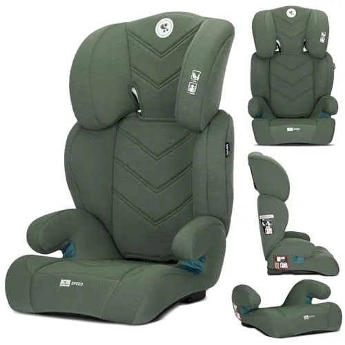 Lorelli Auto Kindersitz Speed i-Size 100-150 cm – Mitwachsender Autositz für Kinder (Grün)