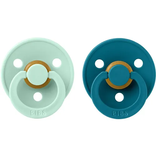 BIBS Colour Natural Rubber Size 2: 6+ months Schnuller Nordic Mint / Forest 2 St.
