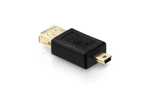 adaptare adaptare 41022 USB 2.0-Adapter Mini-Stecker Typ B 5-polig auf Buchse USB-Kabel
