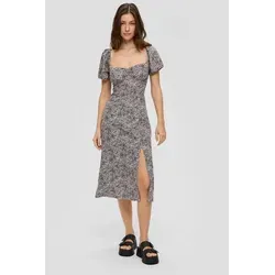 QS Midikleid Kleid Midikleid mit Smok-Detail am Rücken rosa L (40)