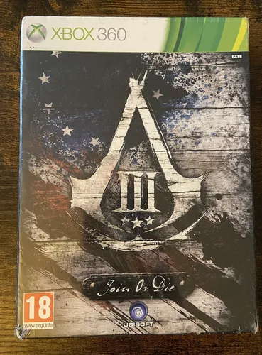 Assassin's Creed 3 - Join or Die Edition für Xbox 360 - Action & Abenteuer Spiel mit packender Story, neu und verschweißt, ideal für Fans von Assassin's Creed und Sammler. USK ab 16 Jahren.