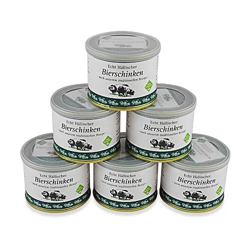  21,66€/1kg) Echt Hällische Bierschinken von der BESH 6er Pack (6 Dosen à 200 g