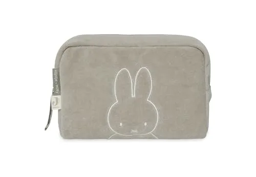 Jollein Frottee Windeltasche - Miffy, Olive Green - Windeletui - Kosmetiktasche - Organizer - Olivgrün