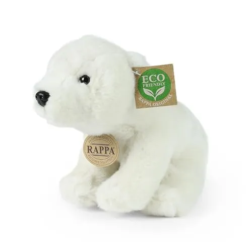 Teddys Rothenburg Kuscheltier Eisbär sitzend 20 cm weiß Plüscheisbär Stoffbär Plüschtier