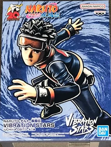 Banpresto Naruto Shippuden Vibration Stars Obito Uchiha Figur 10 cm - Actionfigur aus PVC, detailreich und ideal für Naruto-Fans. Mit spezieller Stütze für perfekte Präsentation. Sammle die besten Figuren von Banpresto!