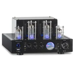 Bennett & Ross TA-70 HiFi Stereo-Verstärker im Röhrendesign Black