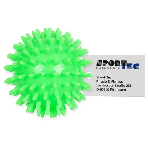 Igelball Massageball Reflexzonen Massage Selbstmassage soft 7 cm neon-grün