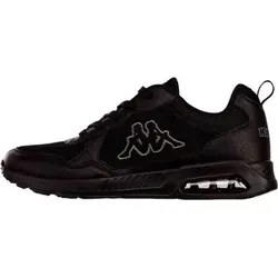 Kappa Turpin Herren Sneaker Schwarz Größe 43 - Halbschuhe von Kappa, ideal für Freizeit und Sport. Bequem und stylisch, mit charakteristischem Logo und klassischem Design, perfekt für jeden Anlass.