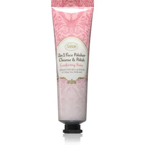 Sabon Körperpflegemittel GESICHTSPOLIERER 2-in-1, beruhigende Rose, 60 ml