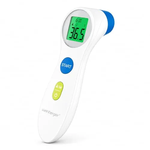 Weinberger Infrarot Fieberthermometer kontaktlos – Digitales Stirnthermometer für die ganze Familie