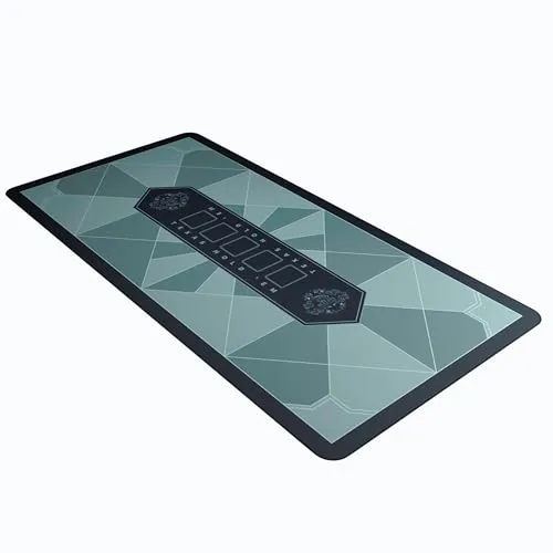 Bullets Playing Cards, Pokermatte, Paulie Design, rechteckig, Hellgrau, 100 x 60cm