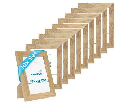 PHOTOLINI Bilderrahmen 10er Set, Big Pack, breite Rahmen, extra Zubehör, (10er Set), im modernen Stil für Ihre stilvolle Wanddekoration