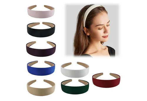 LuxusKollektion Haarreif 8er Set Haarreifen Damen Breit - DIY Headband Haarschmuck in 6 Farben