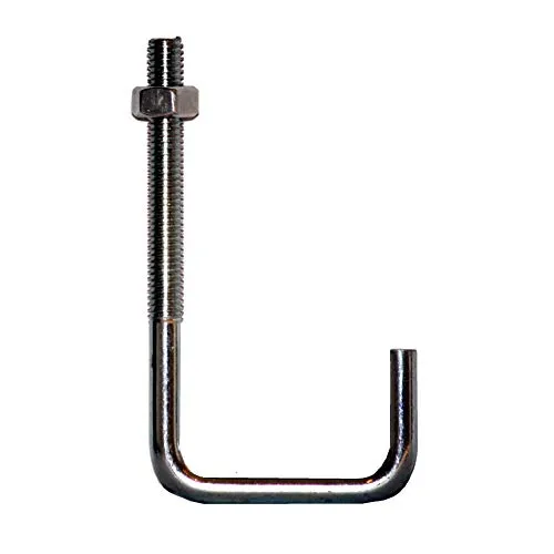 L-Haken M7x190 mm mit Mutter für Profil 5 - Schraubhaken aus verzinktem Stahl, ideal zur sicheren Befestigung von Profil 5 auf Stahlträgern, langlebig und robust für vielseitige Anwendungen.