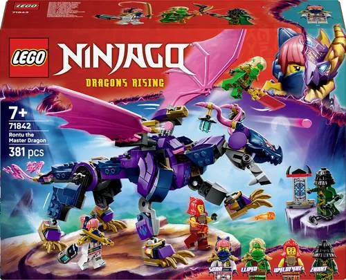 LEGO NINJAGO Rontu der Meisterdrache 71842 - LEGO NINJAGO Rontu der Meisterdrache (71842): Spannendes Spielset mit beweglichem Drachen und 4 NINJAGO Minifiguren für actionreiche Abenteuer und kreative Rollenspiele.
