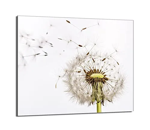 Glas-Herdplattenschutz 60x52 cm mit Blumenmotiv