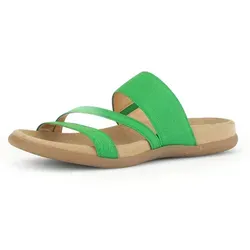 Gabor Pantolette, Keilabsatz, Sommerschuh, Schlappen in sommerlicher Farbpalette grün 38 EU (5 UK)