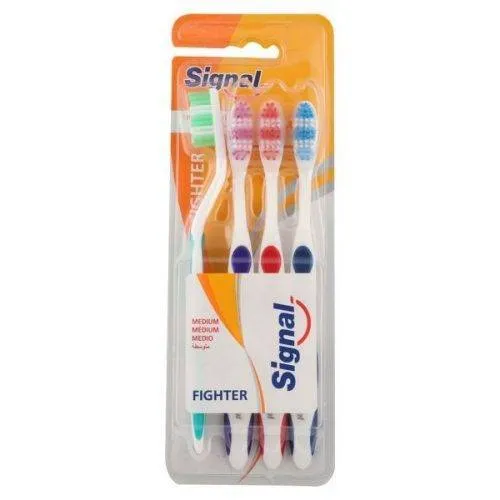 Signal Fighter Szczoteczka Do Zębów Średnia 4 szt marka niezdefini 8886467067273
