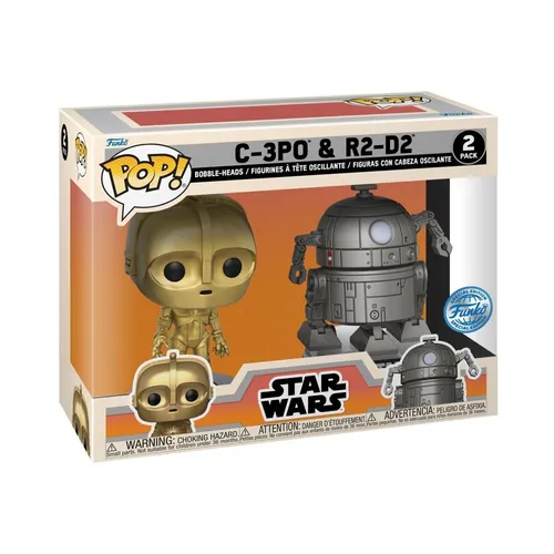 Funko Pop! Disney - Star Wars Concept - C-3PO & R2-D2 - Sammelfiguren & Wackelkopffiguren, exklusive Figur von Disney, perfekt für Star Wars Fans und Sammler.