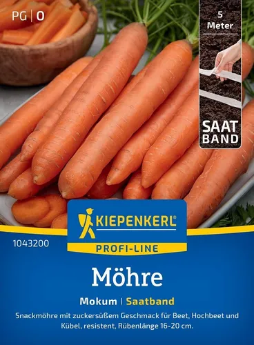 Kiepenkerl Gemüsesamen Möhre Mokum, F1, Saatband von Kiepenkerl