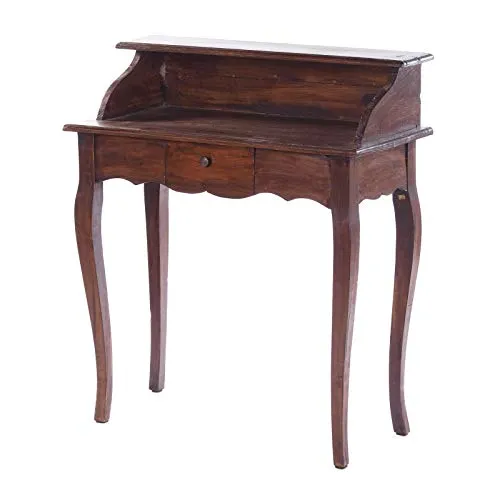 DESIGN DELIGHTS Vintage MASSIVHOLZ SEKRETÄR Napoleon - Schreibtisch im Shabby Style aus 100% wiederverwertetem Holz, handgefertigt und einzigartig. Ideal für ein gemütliches Arbeitszimmer oder als stilvoller Konsolentisch.