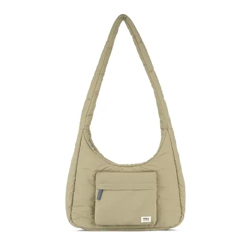 Roka Unisex Belsize Recycled Nylon Schultertaschen - Beige