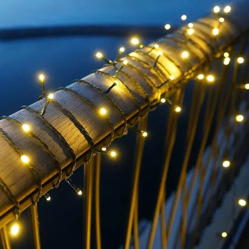 Sirius Lichterkette Easy-Line 300 LED warmweiß außen 14,95 m batteriebetrieben grün
