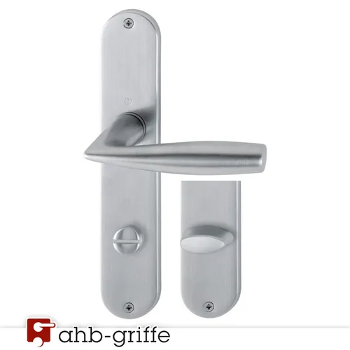 Hoppe Türdrücker Vitoria Langschild WC Chrom matt F41-R Türgriff Türbeschlag