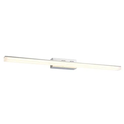 Lucande Wandleuchte Julie - Moderne LED-Wandleuchte - Lampen für das Bad, mit fest verbautem warmweißem LED-Leuchtmittel und modernem Design aus satiniertem Acryl und Chrom. Ideal für stilvolle Beleuchtung!