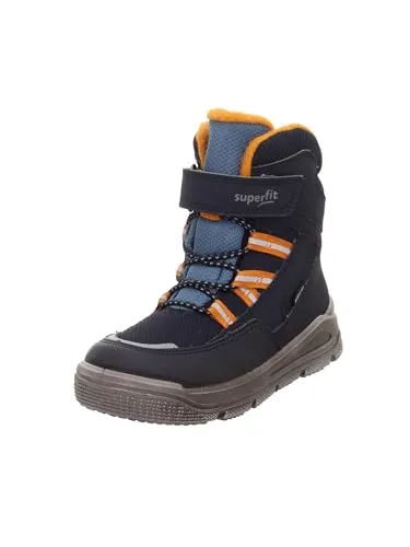 Superfit Jungen Mars Warm Gefütterte Gore-tex Schneestiefel, Blau Orange 8000, 29 EU - Stiefel für Jungen mit Gore-tex für optimale Wetterfestigkeit, leicht und flexibel dank PU-Sohle, ideal für winterliche Abenteuer.