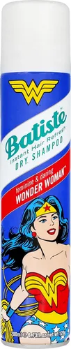 Batiste Wonder Woman Trockenshampoo 200ml - Shampoos – Erfrischt das Haar sofort ohne Wasser, absorbiert überschüssiges Öl und verleiht Volumen. Ideal für unterwegs mit blumigem Duft von Rose, Freesie und Bergamotte.