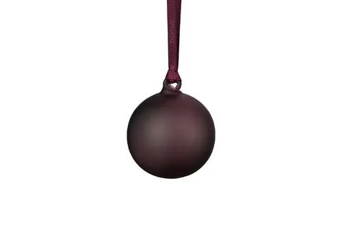 blomus JUHLA Weihnachtsbaumkugel Lila 9cm 2tlg - Elegante Weihnachtsbaumkugeln aus Glas und Polyester, perfekt für festliche Dekoration und stimmungsvolle Akzente an Ihrem Weihnachtsbaum.