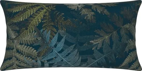 Erwin Müller Kissenbezug Mako-Satin Petrol-beige Größe 40x80 cm