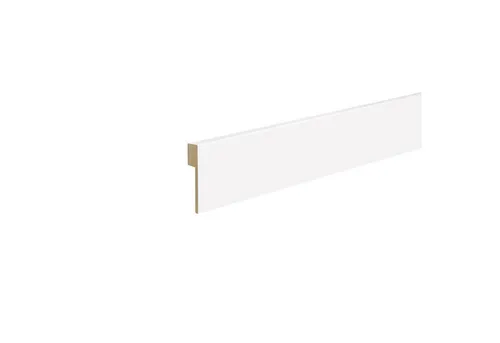 Kosche Sockelleiste MDF Foliert, 16 x 100 x 2500 mm, Weiß