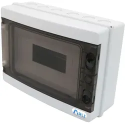 ARLI Sicherungskasten IP65 Aufputz 12 Module Verteilerkasten Feuchtraumverteiler